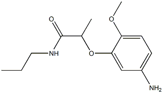 2-(5-amino-2-methoxyphenoxy)-N-propylpropanamide 结构式