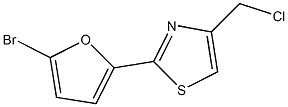 2-(5-bromo-2-furyl)-4-(chloromethyl)-1,3-thiazole 结构式