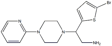 2-(5-bromothiophen-2-yl)-2-[4-(pyridin-2-yl)piperazin-1-yl]ethan-1-amine 结构式