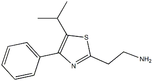 2-(5-isopropyl-4-phenyl-1,3-thiazol-2-yl)ethanamine 结构式