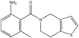 2-(6,7-dihydrothieno[3,2-c]pyridin-5(4H)-ylcarbonyl)-3-methylaniline 结构式