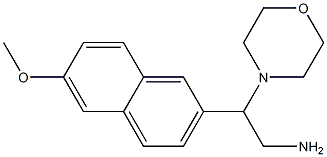 2-(6-methoxy-2-naphthyl)-2-morpholin-4-ylethanamine 结构式