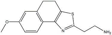 2-(7-methoxy-4,5-dihydronaphtho[1,2-d][1,3]thiazol-2-yl)ethanamine 结构式