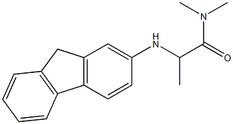 2-(9H-fluoren-2-ylamino)-N,N-dimethylpropanamide 结构式