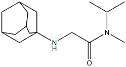 2-(adamantan-1-ylamino)-N-methyl-N-(propan-2-yl)acetamide 结构式