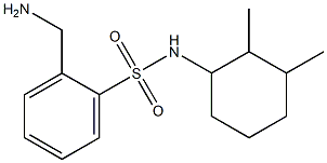 2-(aminomethyl)-N-(2,3-dimethylcyclohexyl)benzenesulfonamide 结构式