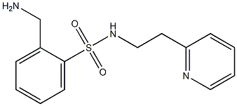 2-(aminomethyl)-N-(2-pyridin-2-ylethyl)benzenesulfonamide 结构式