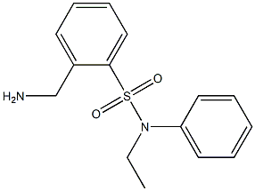 2-(aminomethyl)-N-ethyl-N-phenylbenzenesulfonamide 结构式