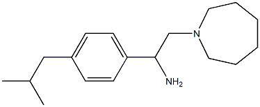 2-(azepan-1-yl)-1-[4-(2-methylpropyl)phenyl]ethan-1-amine 结构式