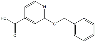 2-(benzylsulfanyl)pyridine-4-carboxylic acid 结构式