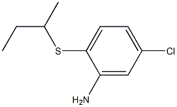 2-(butan-2-ylsulfanyl)-5-chloroaniline 结构式