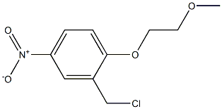 2-(chloromethyl)-1-(2-methoxyethoxy)-4-nitrobenzene 结构式