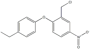 2-(chloromethyl)-1-(4-ethylphenoxy)-4-nitrobenzene 结构式