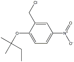 2-(chloromethyl)-1-[(2-methylbutan-2-yl)oxy]-4-nitrobenzene 结构式