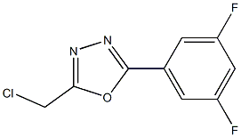 2-(chloromethyl)-5-(3,5-difluorophenyl)-1,3,4-oxadiazole 结构式