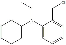 2-(chloromethyl)-N-cyclohexyl-N-ethylaniline 结构式