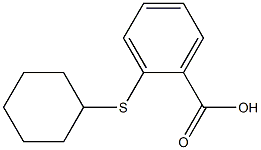 2-(cyclohexylsulfanyl)benzoic acid 结构式