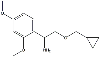 2-(cyclopropylmethoxy)-1-(2,4-dimethoxyphenyl)ethan-1-amine 结构式