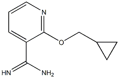 2-(cyclopropylmethoxy)pyridine-3-carboximidamide 结构式