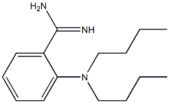 2-(dibutylamino)benzene-1-carboximidamide 结构式