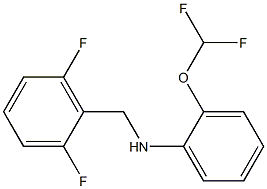 2-(difluoromethoxy)-N-[(2,6-difluorophenyl)methyl]aniline 结构式