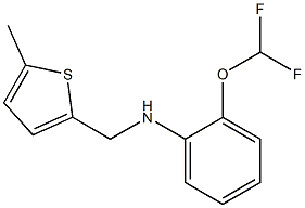 2-(difluoromethoxy)-N-[(5-methylthiophen-2-yl)methyl]aniline 结构式