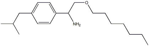 2-(heptyloxy)-1-[4-(2-methylpropyl)phenyl]ethan-1-amine 结构式
