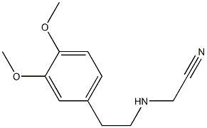 2-{[2-(3,4-dimethoxyphenyl)ethyl]amino}acetonitrile 结构式