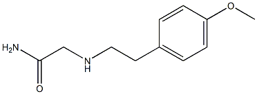 2-{[2-(4-methoxyphenyl)ethyl]amino}acetamide 结构式