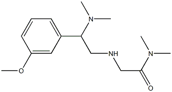 2-{[2-(dimethylamino)-2-(3-methoxyphenyl)ethyl]amino}-N,N-dimethylacetamide 结构式