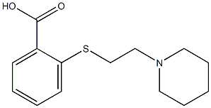 2-{[2-(piperidin-1-yl)ethyl]sulfanyl}benzoic acid 结构式