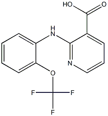 2-{[2-(trifluoromethoxy)phenyl]amino}pyridine-3-carboxylic acid 结构式