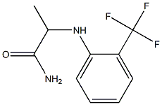 2-{[2-(trifluoromethyl)phenyl]amino}propanamide 结构式