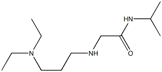 2-{[3-(diethylamino)propyl]amino}-N-(propan-2-yl)acetamide 结构式