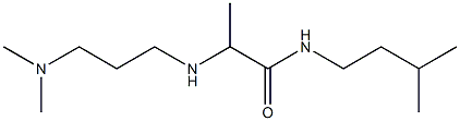 2-{[3-(dimethylamino)propyl]amino}-N-(3-methylbutyl)propanamide 结构式