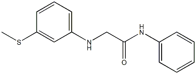 2-{[3-(methylsulfanyl)phenyl]amino}-N-phenylacetamide 结构式