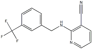 2-{[3-(trifluoromethyl)benzyl]amino}nicotinonitrile 结构式