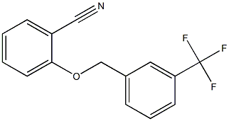 2-{[3-(trifluoromethyl)phenyl]methoxy}benzonitrile 结构式