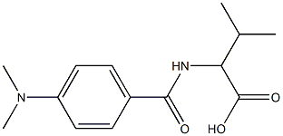 2-{[4-(dimethylamino)benzoyl]amino}-3-methylbutanoic acid 结构式
