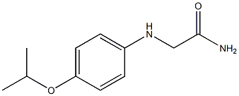 2-{[4-(propan-2-yloxy)phenyl]amino}acetamide 结构式