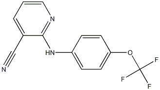 2-{[4-(trifluoromethoxy)phenyl]amino}pyridine-3-carbonitrile 结构式