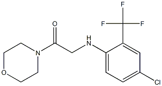 2-{[4-chloro-2-(trifluoromethyl)phenyl]amino}-1-(morpholin-4-yl)ethan-1-one 结构式