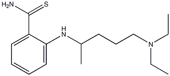 2-{[5-(diethylamino)pentan-2-yl]amino}benzene-1-carbothioamide 结构式