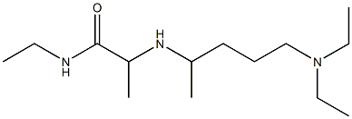 2-{[5-(diethylamino)pentan-2-yl]amino}-N-ethylpropanamide 结构式