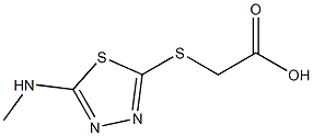 2-{[5-(methylamino)-1,3,4-thiadiazol-2-yl]sulfanyl}acetic acid 结构式