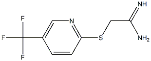 2-{[5-(trifluoromethyl)pyridin-2-yl]sulfanyl}ethanimidamide 结构式