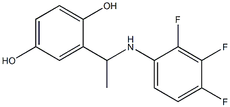 2-{1-[(2,3,4-trifluorophenyl)amino]ethyl}benzene-1,4-diol 结构式