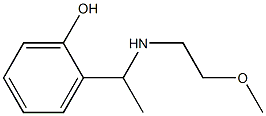 2-{1-[(2-methoxyethyl)amino]ethyl}phenol 结构式