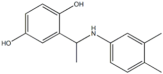 2-{1-[(3,4-dimethylphenyl)amino]ethyl}benzene-1,4-diol 结构式