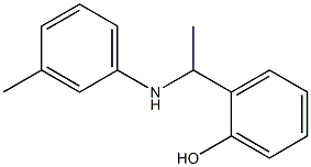 2-{1-[(3-methylphenyl)amino]ethyl}phenol 结构式